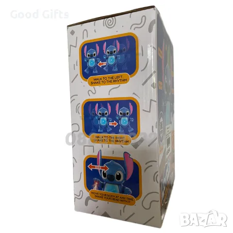 Интерактивен пеещ и танцуващ Стич, Фигурка Стич със Светлина, движение и музика., снимка 3 - Музикални играчки - 47443581