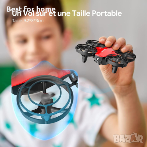 Tomzon A24 Mini Drone с 3 модулни батерии, снимка 4 - Дронове и аксесоари - 44905882