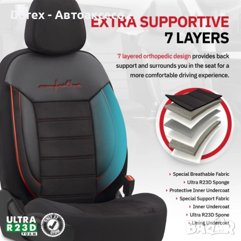 Тапицерия за кола Otom Comfortline, снимка 16 - Аксесоари и консумативи - 53595408