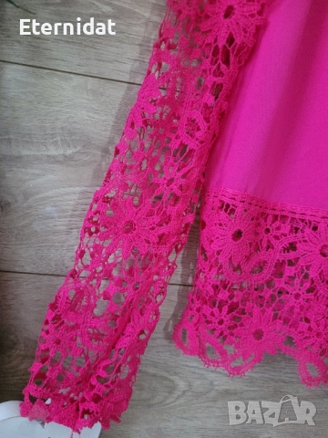 Розова официална блуза , снимка 5 - Блузи с дълъг ръкав и пуловери - 51518461