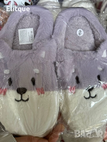 пухени домашни чехли , снимка 5 - Пантофи - 52564862