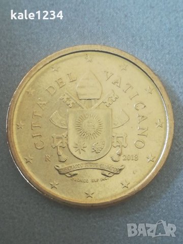 Колекционерска монета. 50 euro cent. Cittadel Vaticano. 2018г. Евро цент. Ватикана. , снимка 7 - Нумизматика и бонистика - 33408482