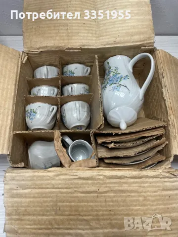 Български Антикварен сервиз за Чай, снимка 2 - Сервизи - 50138548