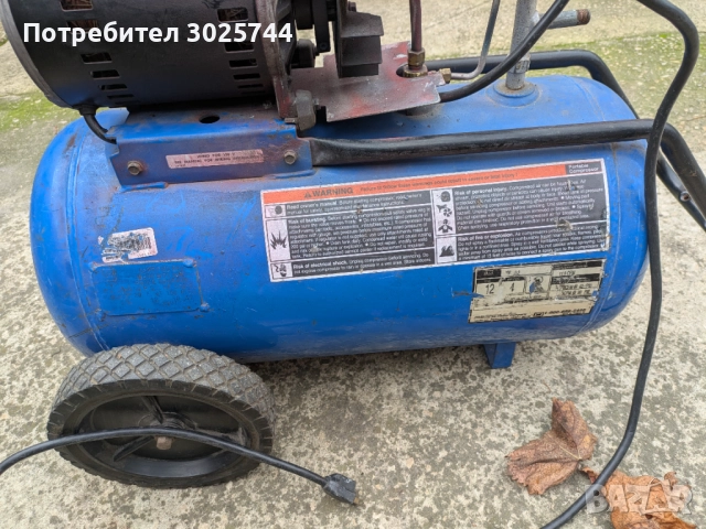 Компресор за въздух Devilbiss DF 412-2, 50 литра, Безмаслен, Монофазен, снимка 4 - Други машини и части - 52591220