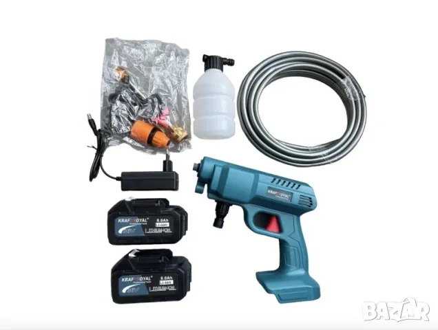 Водоструйка Kraftroyal с две акумулаторни батерии 36V, снимка 3 - Други инструменти - 49083686