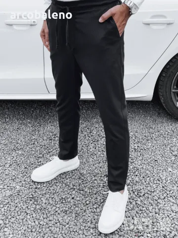 Мъжки черен панталон, снимка 2 - Панталони - 48365484