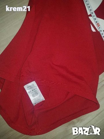 Adidas Trefoil мъжка  червена тениска номер s., снимка 4 - Тениски - 37316042