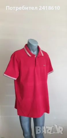 Hugo Boss Paddy Pique Cotton Regular Fit Mens Size XL - 2XL ОРИГИНАЛНА Тениска!, снимка 3 - Тениски - 50095267
