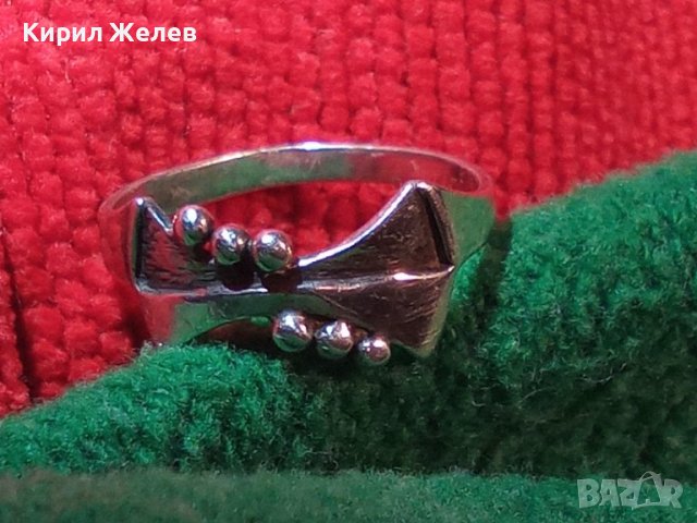 СРЕБЪРЕН ЕЛЕГАНТЕН ПРЪСТЕН ВИСОКА ПРОБА СРЕБРО РЪЧНА ИЗРАБОТКА 22291, снимка 11 - Пръстени - 32998628