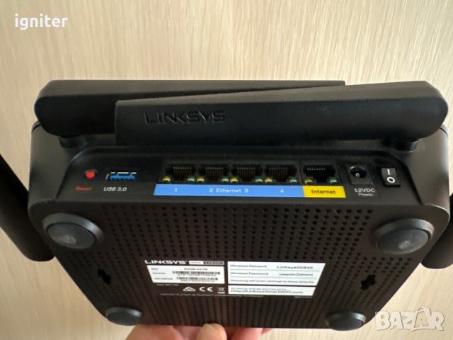 Linksys EA8300 - Tri-Band AC2200 WiFi a/b/g/n/ac, снимка 2 - Рутери - 43436215