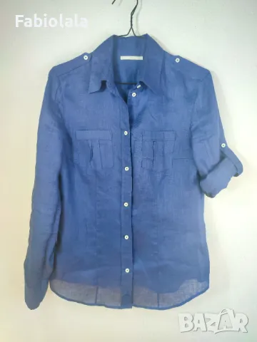 Brax linen blouse M, снимка 6 - Блузи с дълъг ръкав и пуловери - 48860345