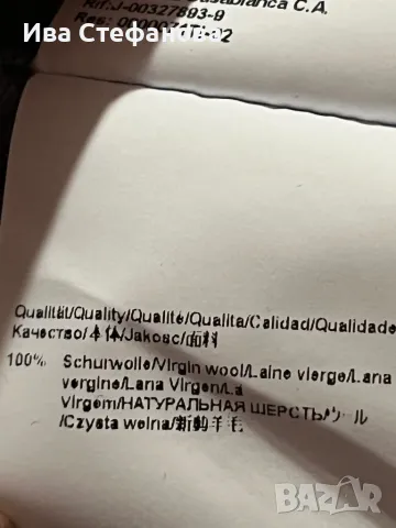 Нов 100 % оригинален марков тънък сив пуловер блуза Hugo Boss, снимка 3 - Блузи - 48199431