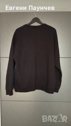 H&M x Justin Bieber ватирана фланелка размер L в черно Sweatshirt Chamges суичър , снимка 3 - Суичъри - 51515058