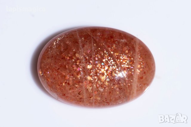 Слънчев камък конфети 11.4ct овален кабошон #5, снимка 1 - Други - 43202914