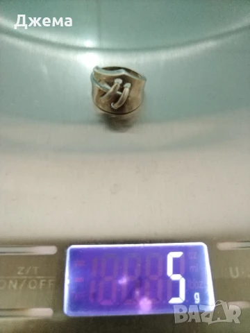 Сребърен пръстен , снимка 5 - Бижутерийни комплекти - 50930825