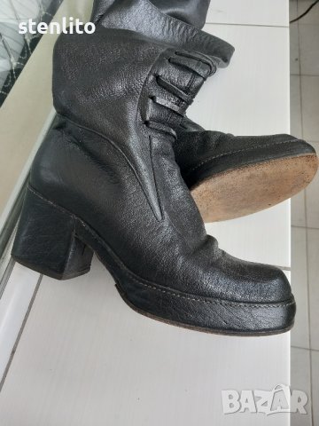 Дамски ботуши естествена кожа номер 37/38, снимка 5 - Дамски ботуши - 43179275
