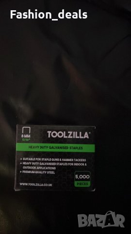Нов комплект метални скоби за пистолет телбод Toolzilla 5000 броя 8 мм, снимка 6 - Други инструменти - 38692974
