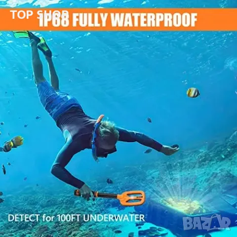 Нов Металдетектор за гмуркане, Водоустойчив 15m, Прецизен и здрав, снимка 6 - Друга електроника - 49552249