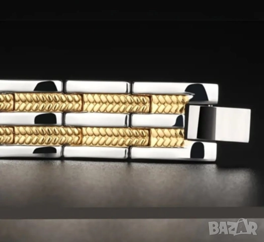 Красива магнитна гривна от титаниева стомана Меркатор 40 лв., снимка 4 - Гривни - 52323377