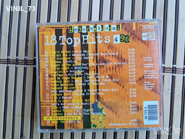 18 Top Hits Aus Den Charts 4/96, снимка 3 - CD дискове - 50536047