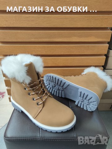 ДАМСКИ ПУХЕНИ БОТИ - код: Б3106, снимка 3 - Дамски боти - 43926105