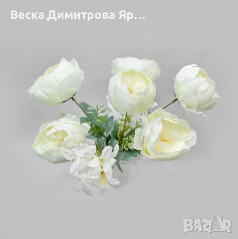 Изкуствени букети с божури – Елегантна и вечна красота за всяко пространство, снимка 7 - Изкуствени цветя - 50322139