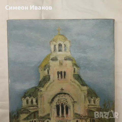 Интересна стара картина Александър Невски подписана  SG2009, снимка 3 - Картини - 47576276