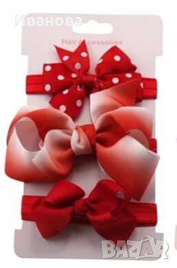 Комплект ленти за глава, снимка 2 - Шноли, диадеми, ленти - 28777813