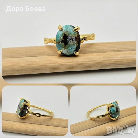 Сребърен пръстен: "Ирис", снимка 3 - Пръстени - 52673573