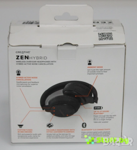 Безжични Слушалки Creative ZEN HYBRID, снимка 2 - Bluetooth слушалки - 42910997