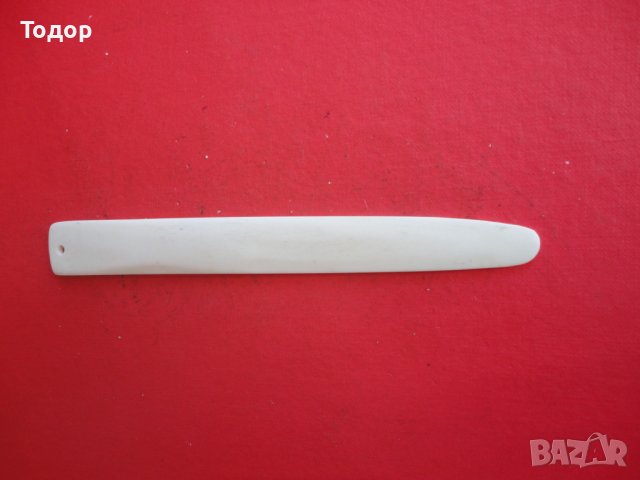 Старинен нож за писма от кост , снимка 5 - Ножове - 43022682