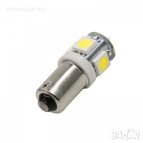 Габаритни диодни крушки габарити Ba9s с 5 Smd Led ксеноново бели диода за кола автомобил джип супер , снимка 6 - Аксесоари и консумативи - 35429449