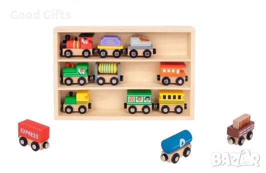 ДЕТСКО ДЪРВЕНО МАГНИТНО ВЛАКЧЕ, снимка 3 - Влакчета, самолети, хеликоптери - 38540577