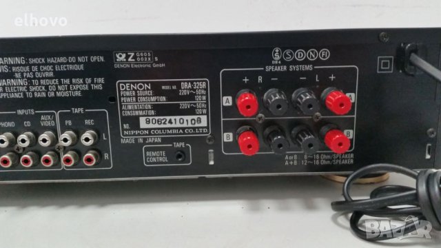 Ресивър Denon DRA-325R, снимка 3 - Ресийвъри, усилватели, смесителни пултове - 27828453