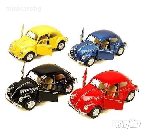 Метални колички: Volkswagen Beetle (Фолксваген Бръмбар), снимка 4 - Колекции - 29914158
