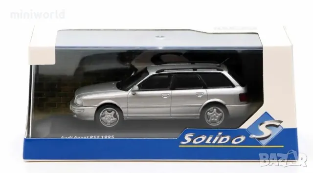 Audi A4 S2 Avant SW 1995 - мащаб 1:43 на Solido моделът е нов в PVC дисплей-кейс, снимка 3 - Колекции - 43034908