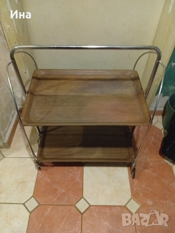 Сгъваема руска масичка на колела., снимка 3 - Маси - 52793378