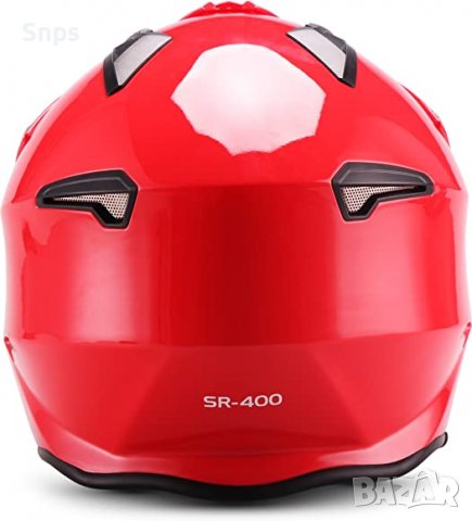 Каска за скутер Soxon® SP-400 "Navy" M (57-58cm), снимка 6 - Аксесоари и консумативи - 37724035