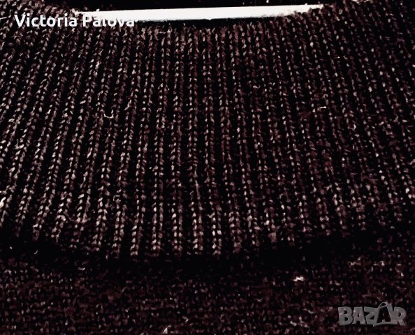 Фин меринос черна блуза/тениска MONCLER, снимка 4 - Тениски - 43486540