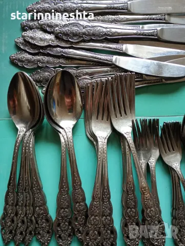 стари немски прибори за хранене старинни немски прибори за хранене антикварни прибори за хранене , снимка 4 - Антикварни и старинни предмети - 49138845