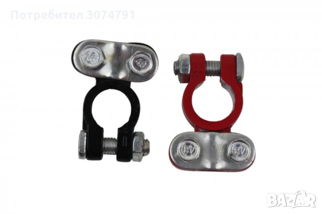 Клеми за Акумулатор Цветни Метални +/- 12V - 24V Комплект 2 броя, снимка 3 - Аксесоари и консумативи - 32929213