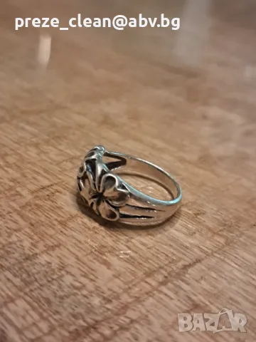 Сребърен пръстен, снимка 4 - Пръстени - 48082694