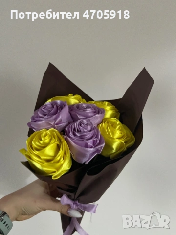 Вечни сатенени рози