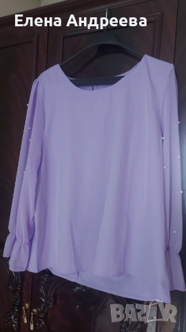 Нова красива дамска блуза в лилаво