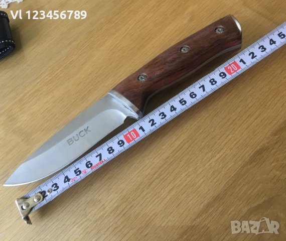 Ловен нож масивен фултанг Buck 110x220, снимка 5 - Ножове - 36665649