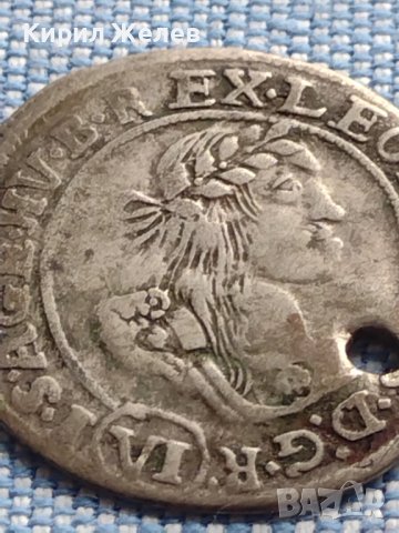 Сребърна монета 6 кройцера 1671г. Леополд първи Кремниц Унгария 13742, снимка 2 - Нумизматика и бонистика - 42970758