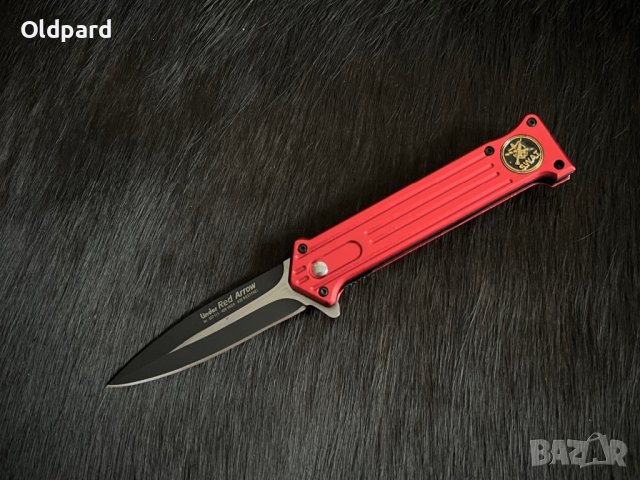 Сгъваем нож (flipper) във военен стил Linder Red Arrow. (337111)