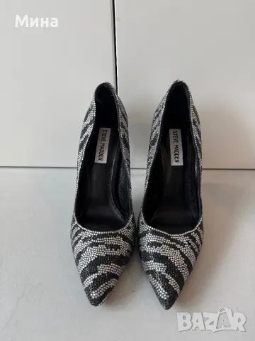Дамски обувки на ток Steve Madden с мъниста, снимка 2 - Дамски обувки на ток - 49672487