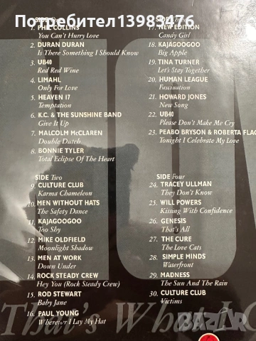 Двойна плоча NOW THAT’S WHAT I CALL MUSIC 1, снимка 3 - Грамофонни плочи - 53433373
