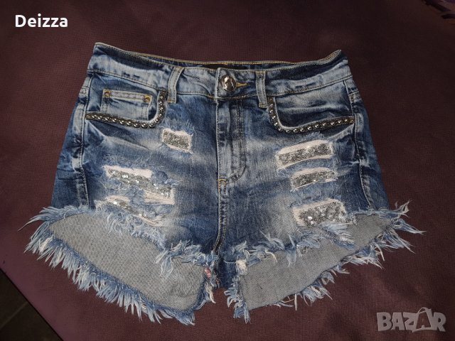 Дънкови панталони Аmn, снимка 2 - Къси панталони и бермуди - 28844563